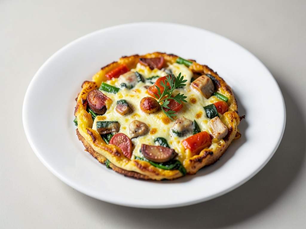 Uova strapazzate croccanti con verdure e uova dall'air fryer