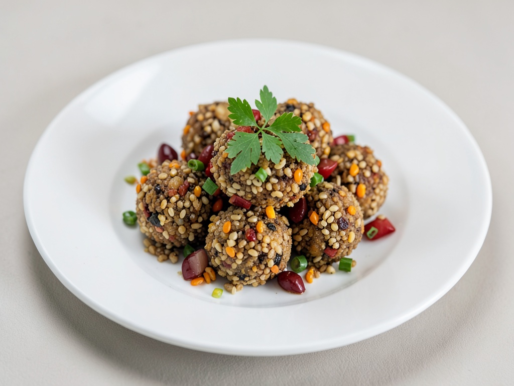 Knusprige Gemüse-Quinoa-Bällchen aus der Heißluftfritteuse