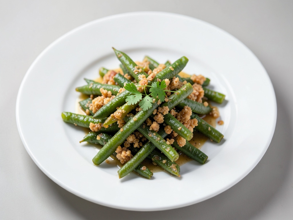 Haricots verts croustillants de l'air fryer