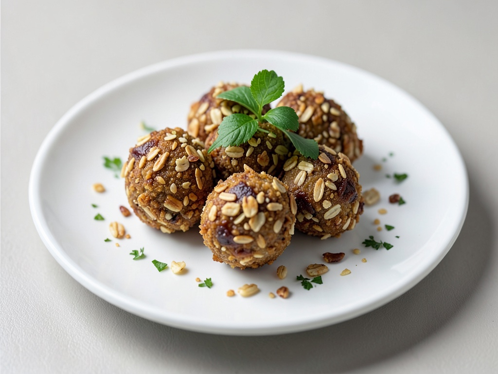 Bocconcini croccanti di banana e fiocchi d'avena dall'air fryer