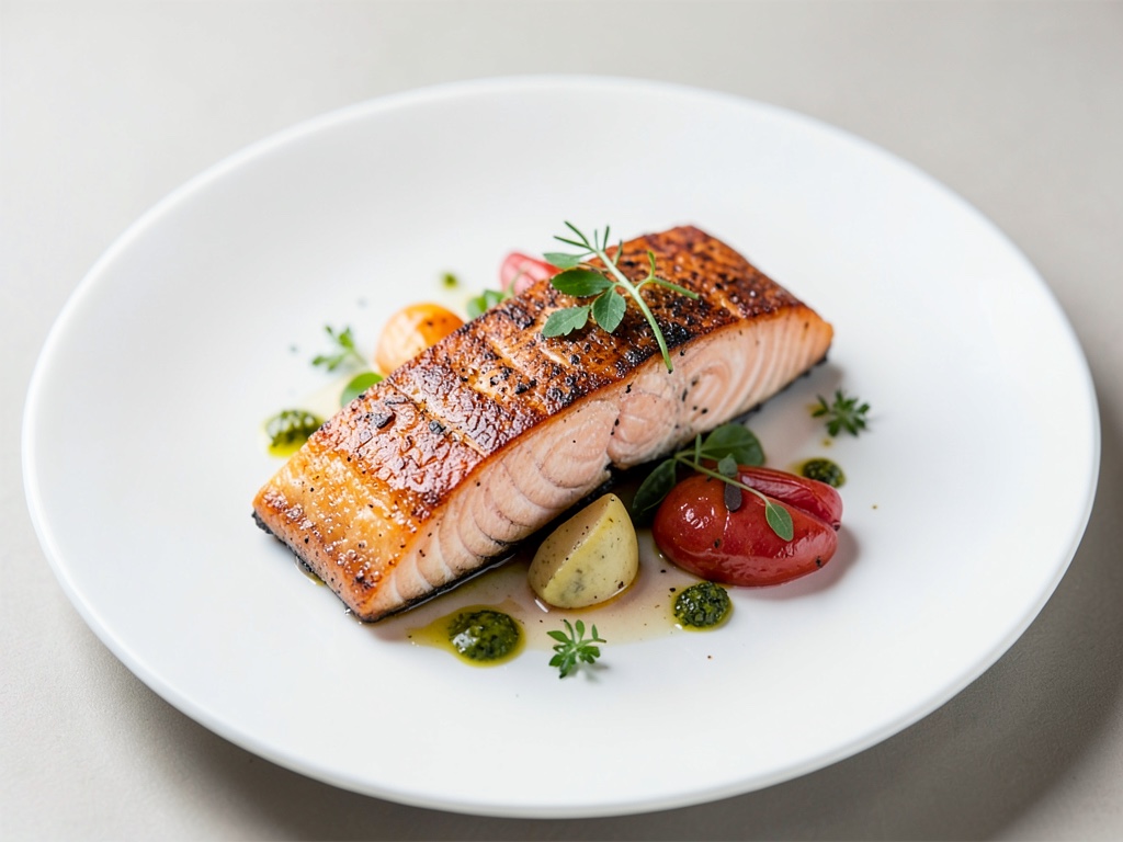 Saftiger Lachs mit Knusperhaut aus der Heißluftfritteuse