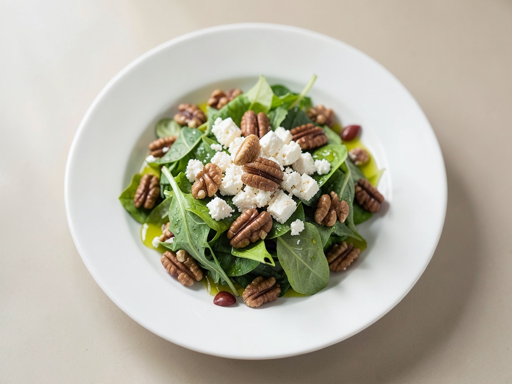 Insalata di formaggio di capra con noci
