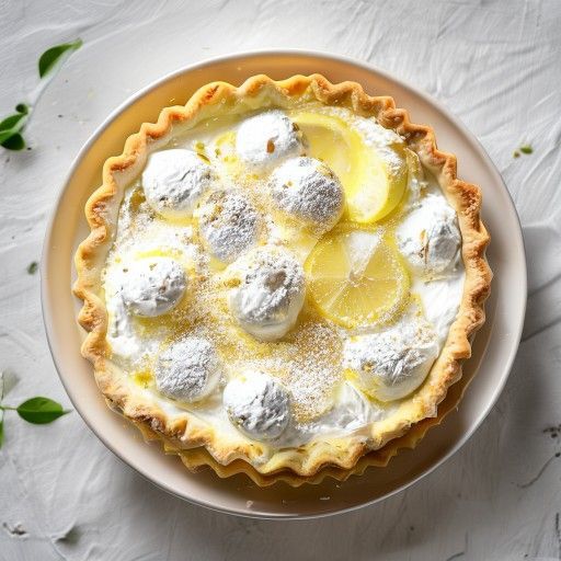 Limonen-Quark-Torte mit Baiser