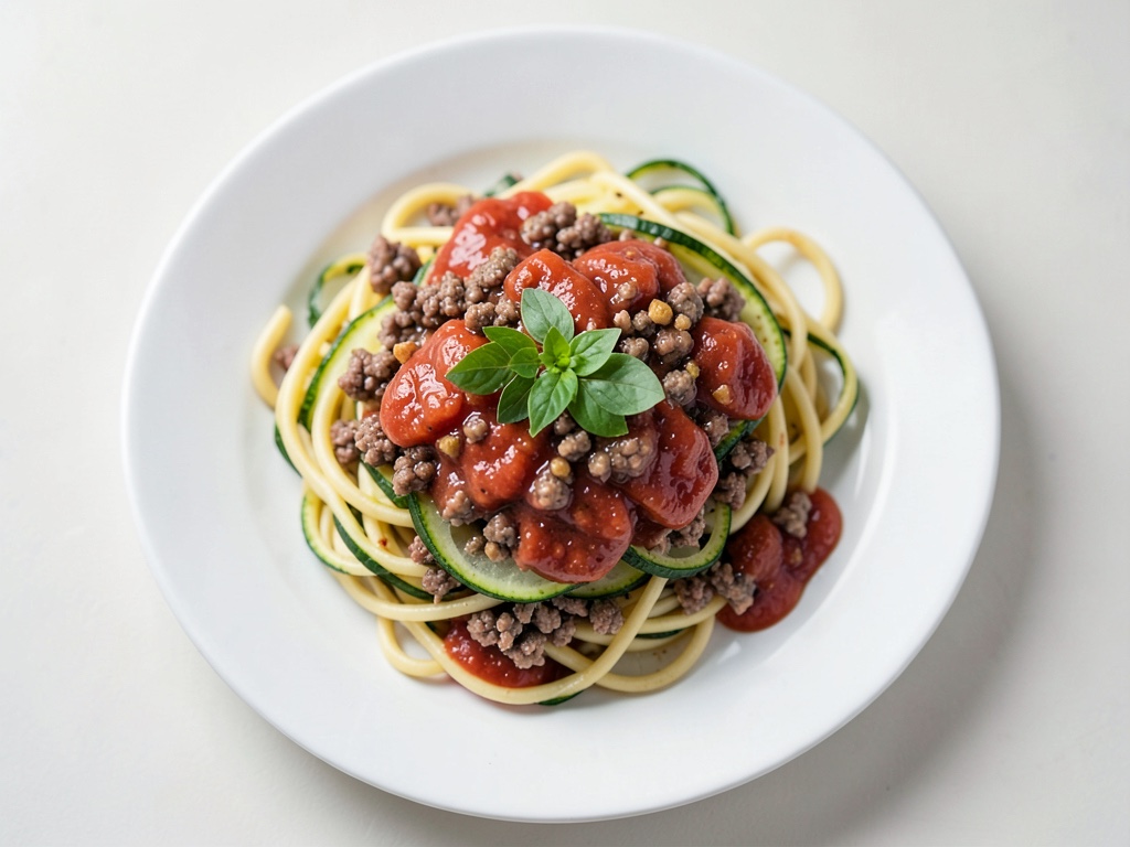 Zoodle-Bolo mit Hackfleischsoße