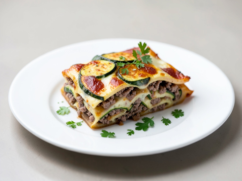 Zucchini-Lasagne mit Rinderhack