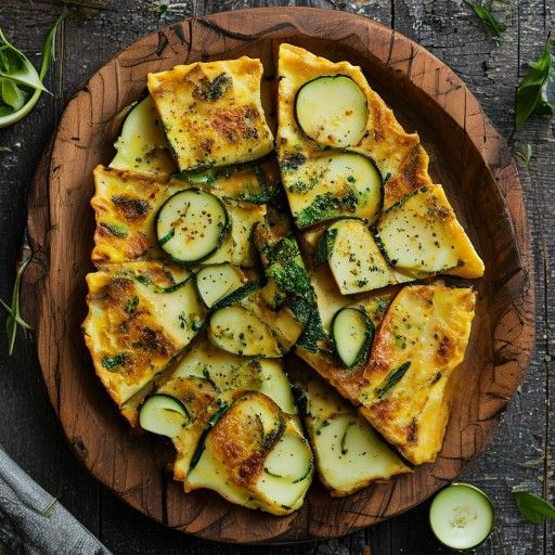Zucchini-Potato Frittata with Basil