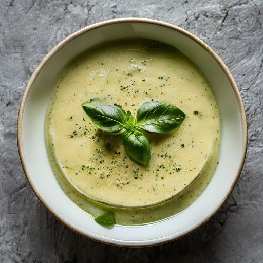 Creamy Zucchini Ricotta Soup with Basil