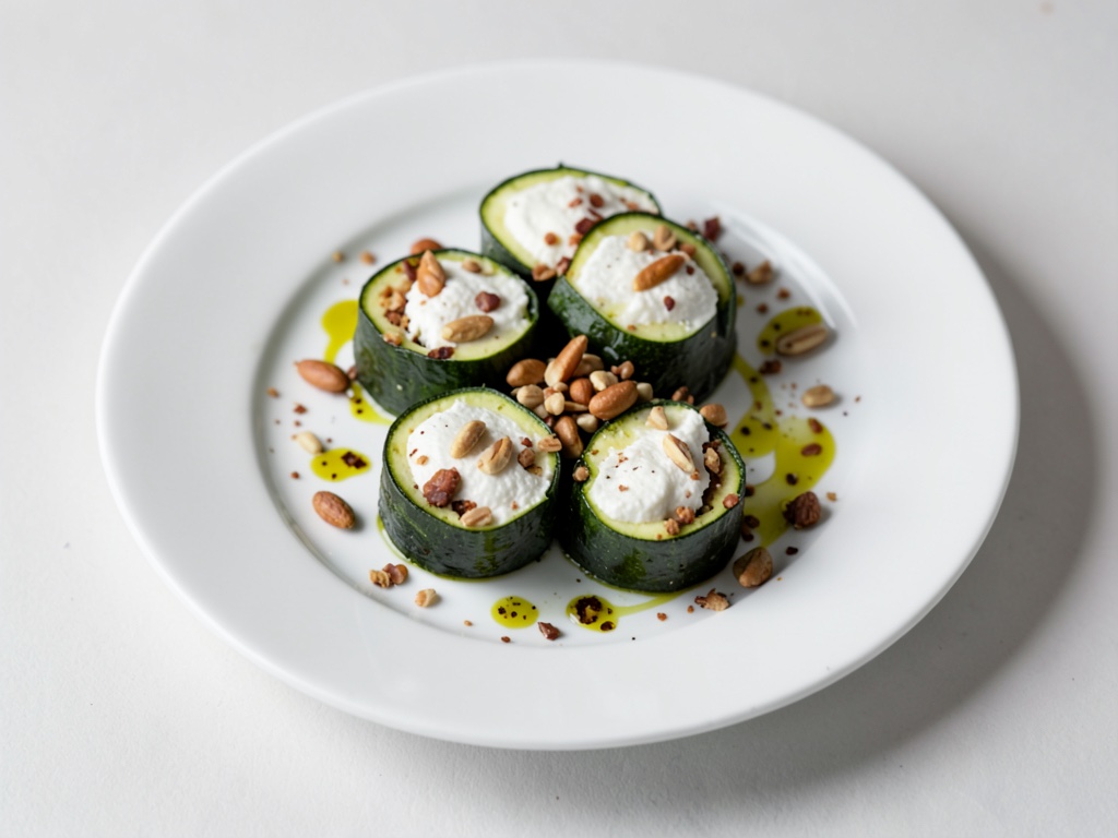 Zucchini-Röllchen mit Ricotta