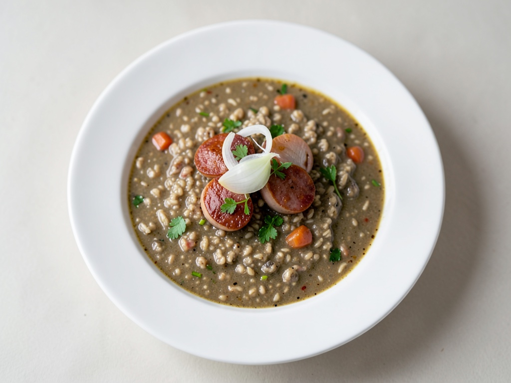 Żurek - Sopa de masa madre con salchicha